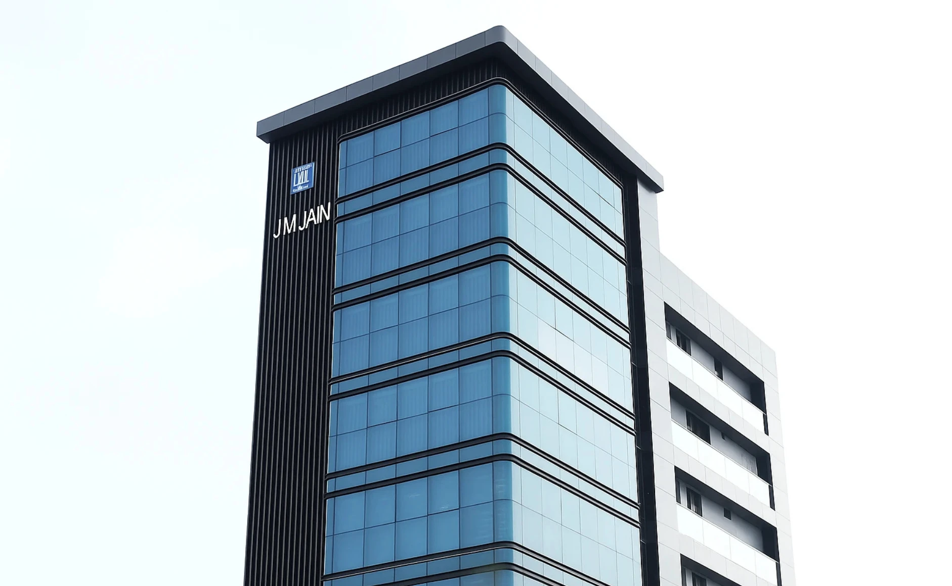 Modern JM Jain office building by JMJ Estate, leading commercial real estate developer in India.