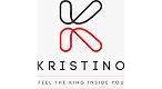 Kristino logo and Feel the King Inside You tagline, a JMJ Estate commercial real estate brand in India.